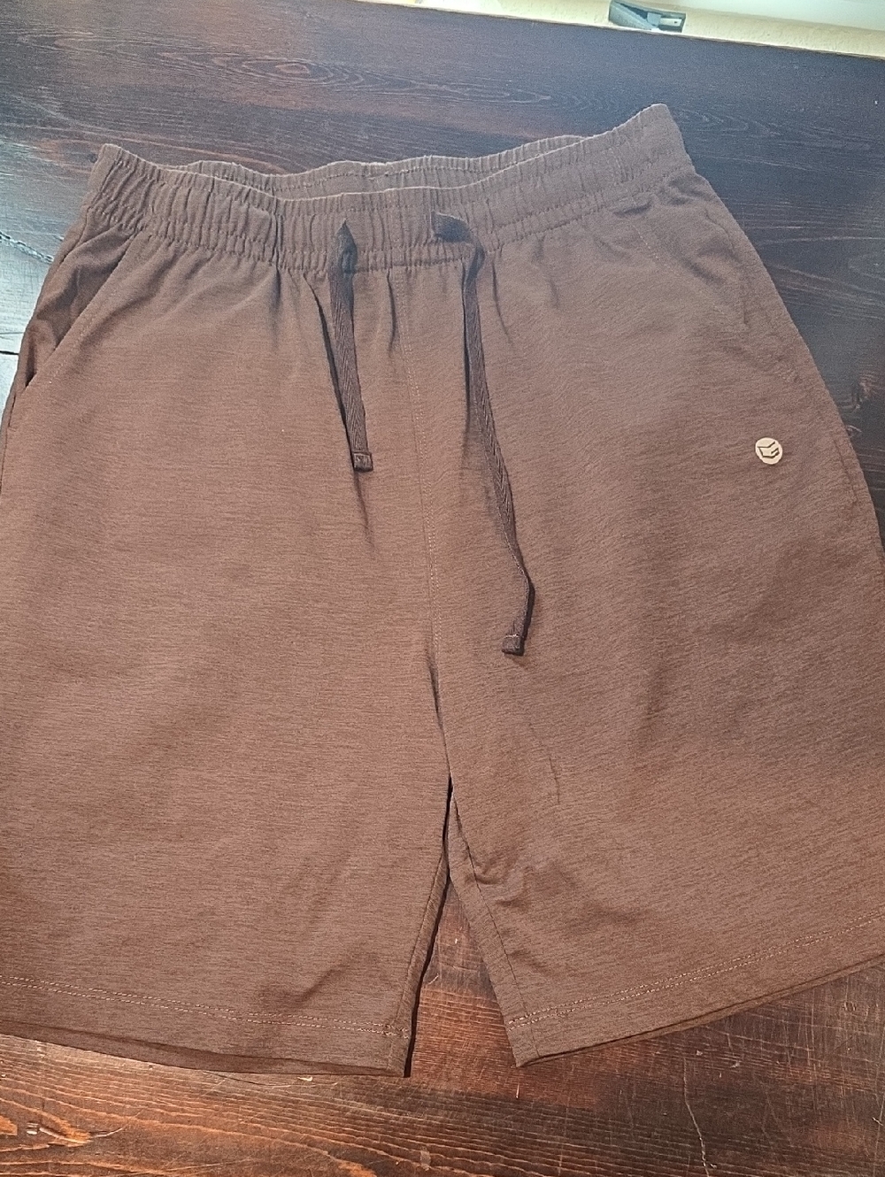 ​Men's Brown Performance Tech Lounge Shorts - Size Small
